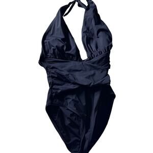 La Blanca one piece womens swimsuit black sz 8 Coastalcore